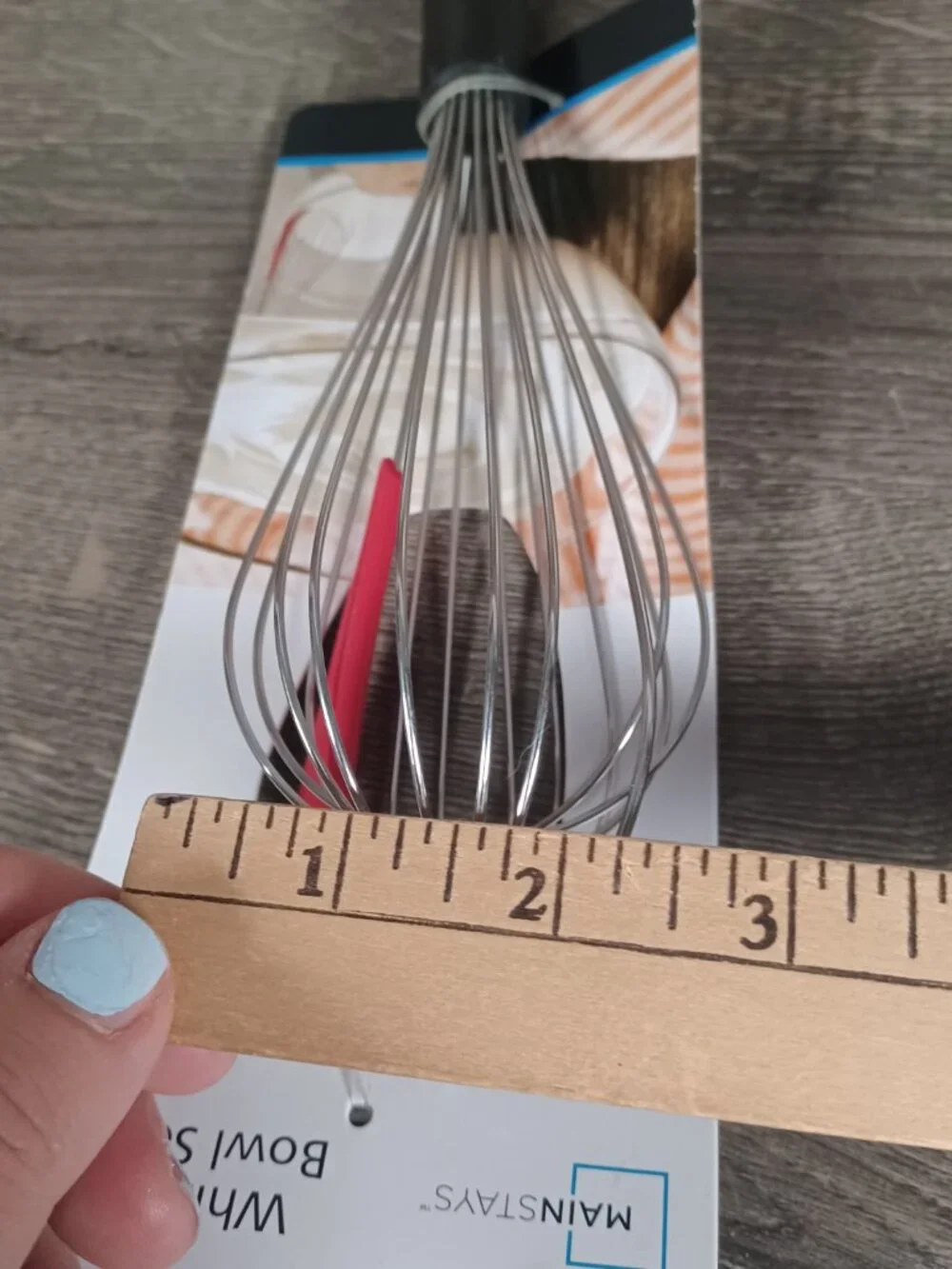 New Mainstays Whisk with Bowl Scraper